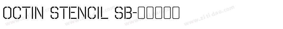 Octin Stencil Sb字体转换